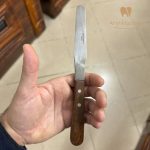 اسپاتول همزن استیل دسته چوبی مدیس پورکس - تصویر 3