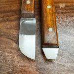 چاقو گچ تمام استیل دسته چوبی طرح مدیس فالکون پاکستان - تصویر 2