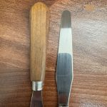 اسپاتول همزن گچ و آلژینات تمام استیل دسته چوبی باریک فالکون پاکستان - تصویر 2