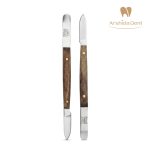 اسپاتول تمام استیل دسته چوبی موم کاری (مدلاژ) تخت کوچک فالکون پاکستان